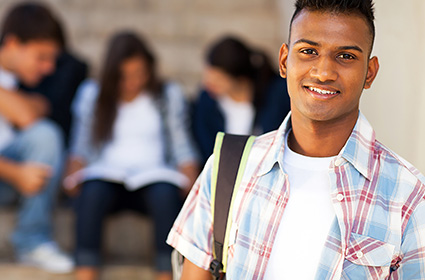 Enthusiastic teen feeling encouraged at a treatment center for struggling adolescents