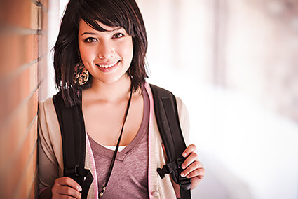 Sober young adult female feeling optimistic at Independent Living treatment facility for troubled youth