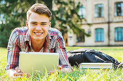 Happy teen changing at a treatment facility for troubled youth