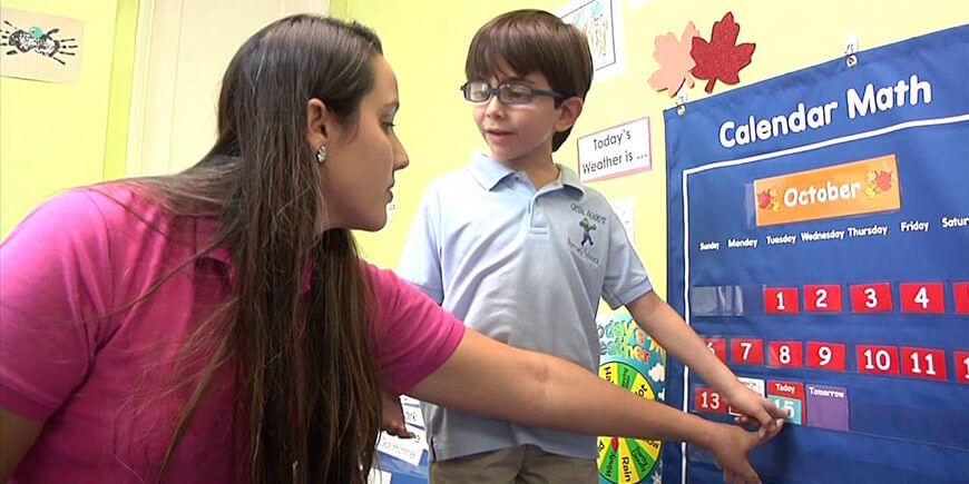 Special needs teachers dedicated to children with ASD