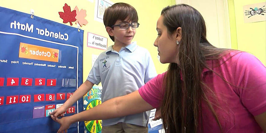 Special needs teachers dedicated to children with ASD