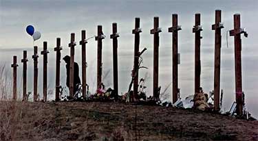 Aftermath of Columbine High School Shooting