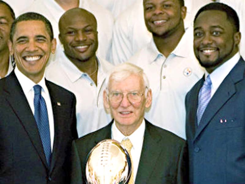 Art Rooney with Barrack Obama