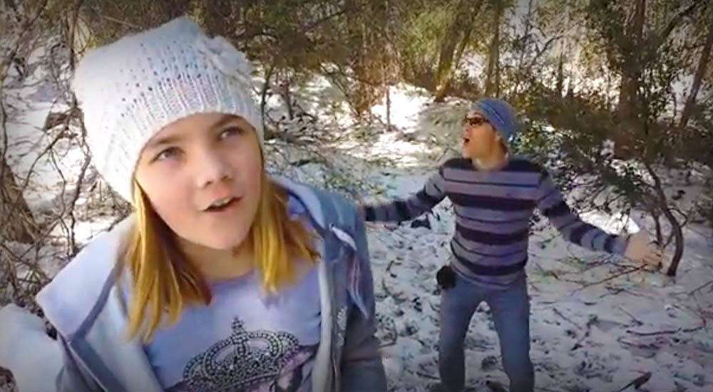 Dad Video Bombs Daughters Let It Go Performance