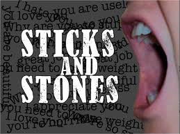 Sticks and Stones May Break My Bones And Also Words Can Hurt Pretty Bad Too Sticks and Stones May Break My Bones And Also Words Can Hurt Pretty Bad Too