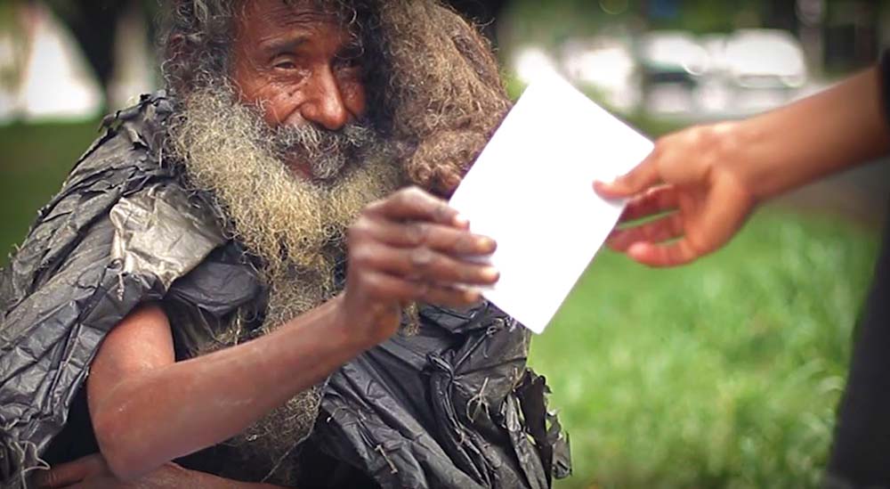 Poet Living On The Streets Found By His Family