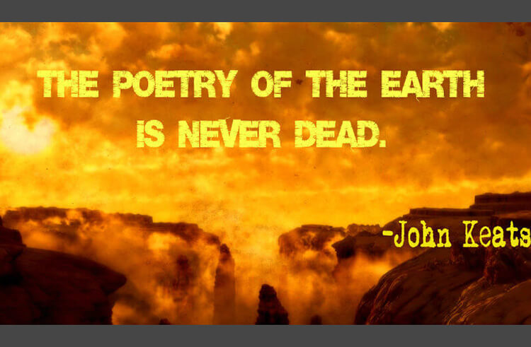 Poetry Of The Earth Is Never Dead